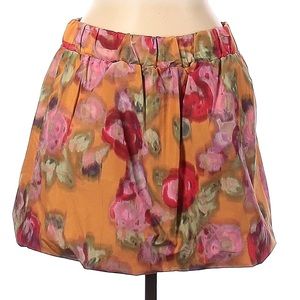 J. Crew mini abstract floral bubble skirt.